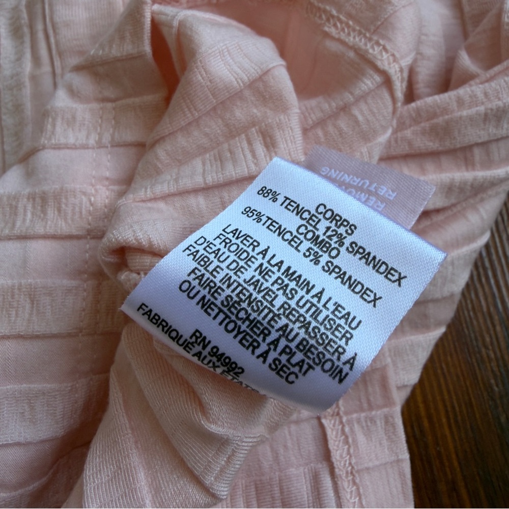 Jonathan Simkhai Pink Ribbed Long-Sleeve Polo Top - Picture 6 of 7